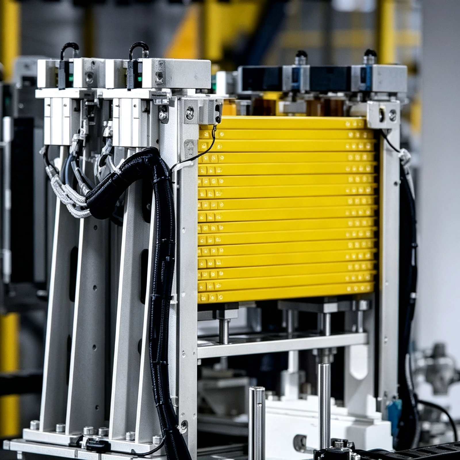 Selbstentwickelte Batteriezellen-Cluster-Stacking-Technologie